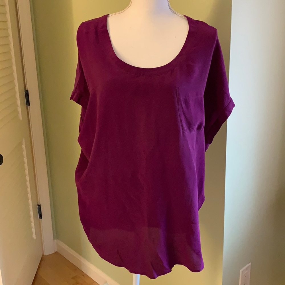 Silk top in a very pretty color, like new condition